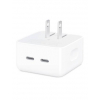 Оригінальний компактний блок живлення Apple Dual USB-C Adapter White (MNWM3)