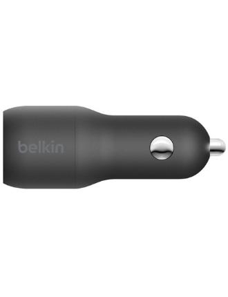 Автомобілний ЗП Belkin Car Charger 32W PD Dual Black