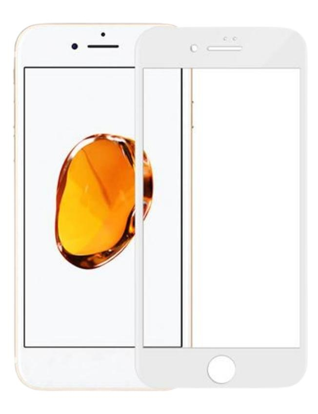 Захисне скло Full Glass 3D для iPhone 7 Plus/8 Plus (White)