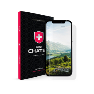 Захисне скло +NEU Chatel Full Cover Crystal with Mesh for iPhone 12 Pro Max Front Clear