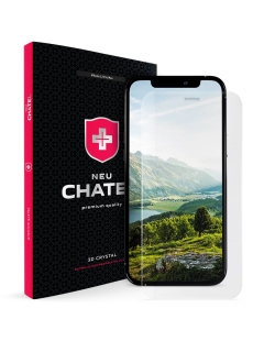 Захисне скло +NEU Chatel Full Cover Crystal with Mesh for iPhone 12 Pro Max Front Clear