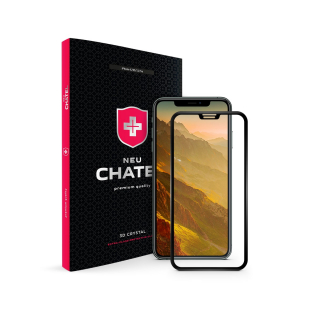 Захисне скло +NEU Chatel Full 3D Crystal for iPhone X/XS/11 Pro Front Black