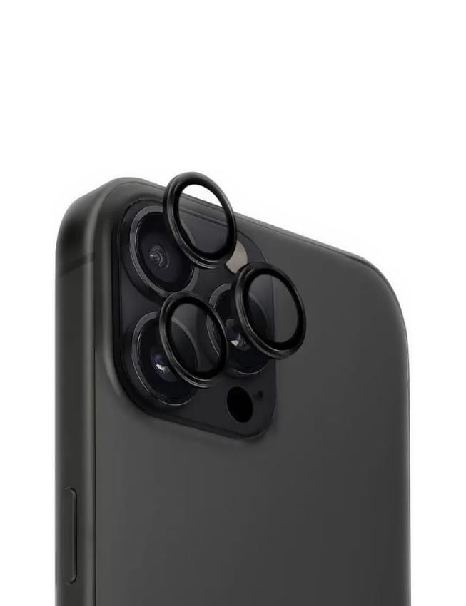 Захисні лінзи на камеру  +NEU Chatel Metal Frame Lens Protector Glass for iPhone 16 Pro/16 Pro Max Black