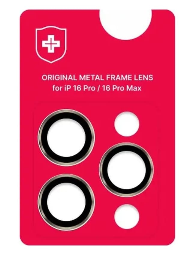 Захисні лінзи на камеру  +NEU Chatel Metal Frame Lens Protector Glass for iPhone 16 Pro/16 Pro Max Natural Gery