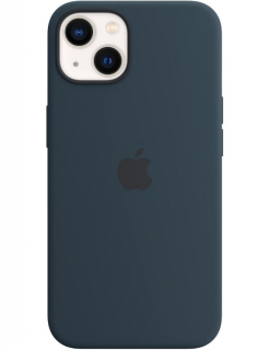 Чехол Silicone Case with MagSafe для iPhone 13 (Abyss Blue) (MM293)