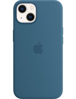 Чехол Silicone Case with MagSafe для iPhone 13 (Blue Jay) (MM273)