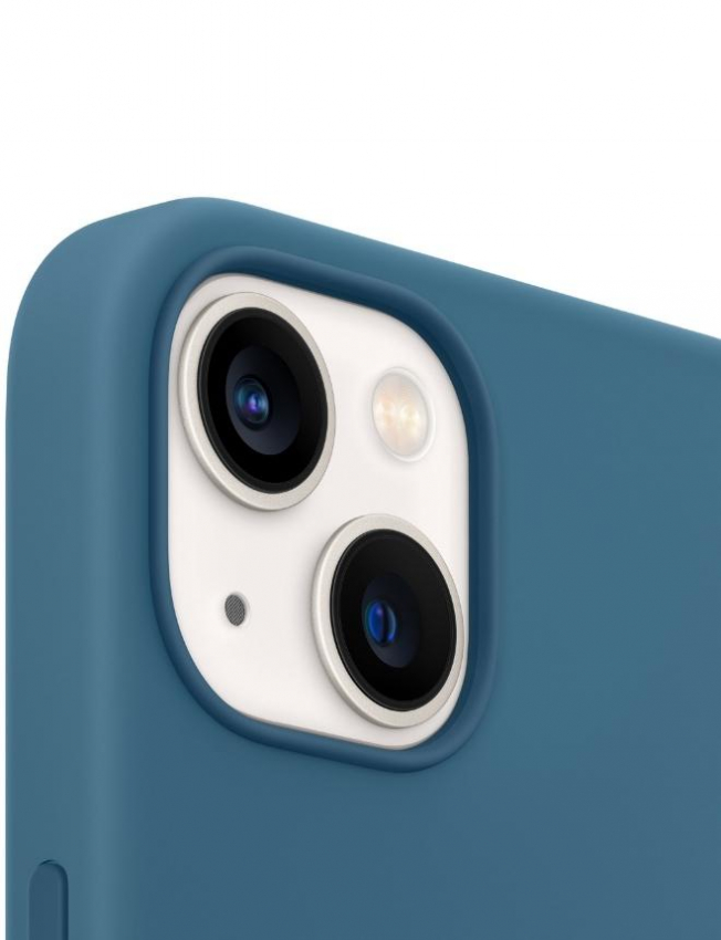 Оригінальний чохол Silicone Case with MagSafe для iPhone 13 (Blue Jay) (MM273)