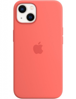 Чехол Silicone Case with MagSafe для iPhone 13 (Pomelo) (MM253)