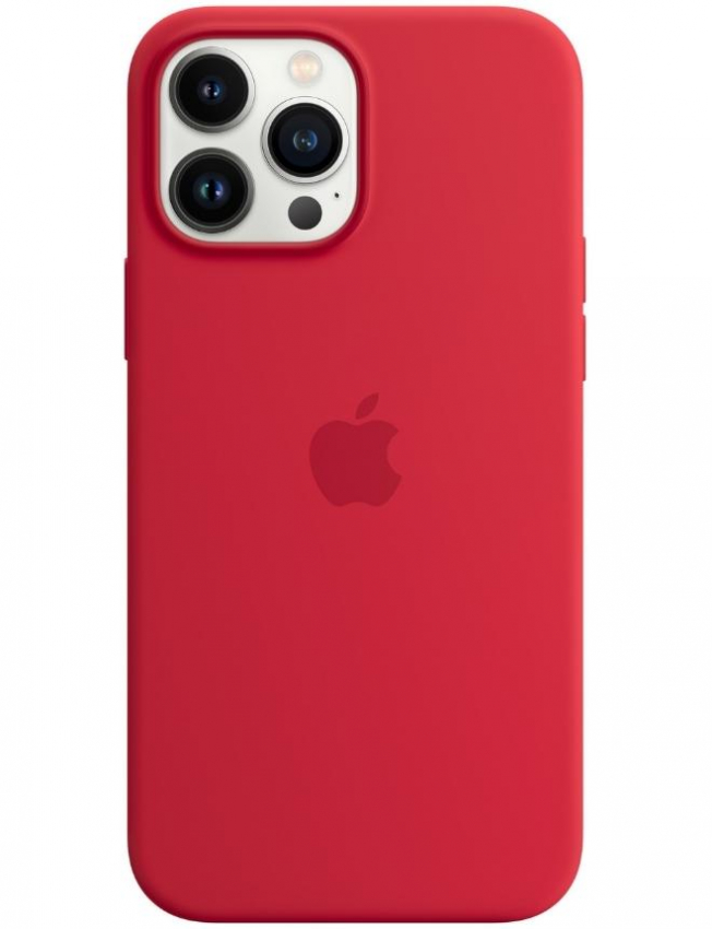 Оригінальний чохол Silicone Case with MagSafe для iPhone 13 Pro Max ((PRODUCT) RED) (MM2V3)