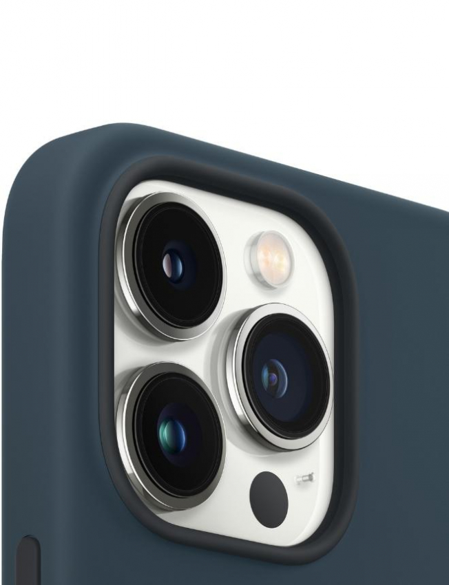 Оригінальний чохол Silicone Case with MagSafe для iPhone 13 Pro (Abyss Blue) (MM293)