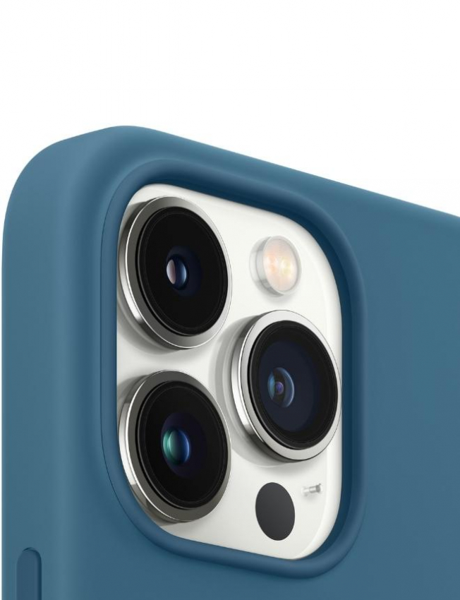 Чохол Silicone Case with MagSafe для iPhone 13 Pro (Blue Jay) (MM2G3) (Original Assembly) 