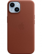 Оригінальний чохол Leather Case with MagSafe для iPhone 14 (Umber) (MPP73)