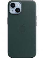 Оригінальний чохол Leather Case with MagSafe для iPhone 14 (Forest Green) (MPP53)