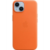 Оригінальний чохол Leather Case with MagSafe для iPhone 14 (Orange) (MPP83)