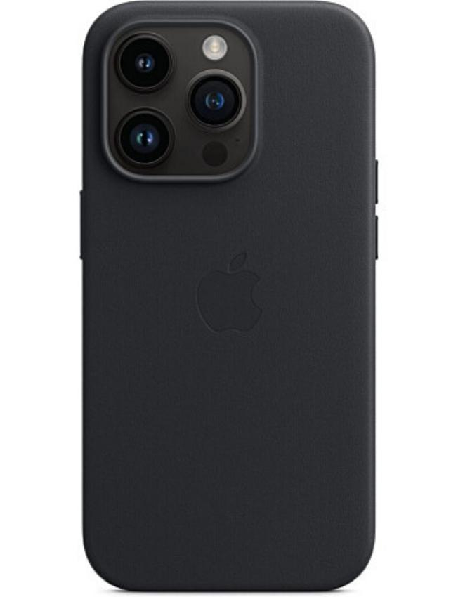 Оригінальний чохол Leather Case with MagSafe для iPhone 14 Pro (Midnight) (MPPG3)