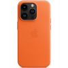 Оригинальный чехол Leather Case with MagSafe для iPhone 14 Pro (Orange) (MPPL3)
