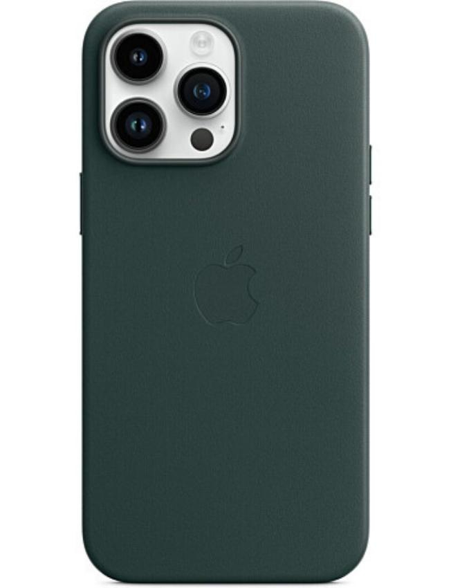 Оригінальний чохол Leather Case with MagSafe для iPhone 14 Pro Max (Forest Green) (MPPN3)
