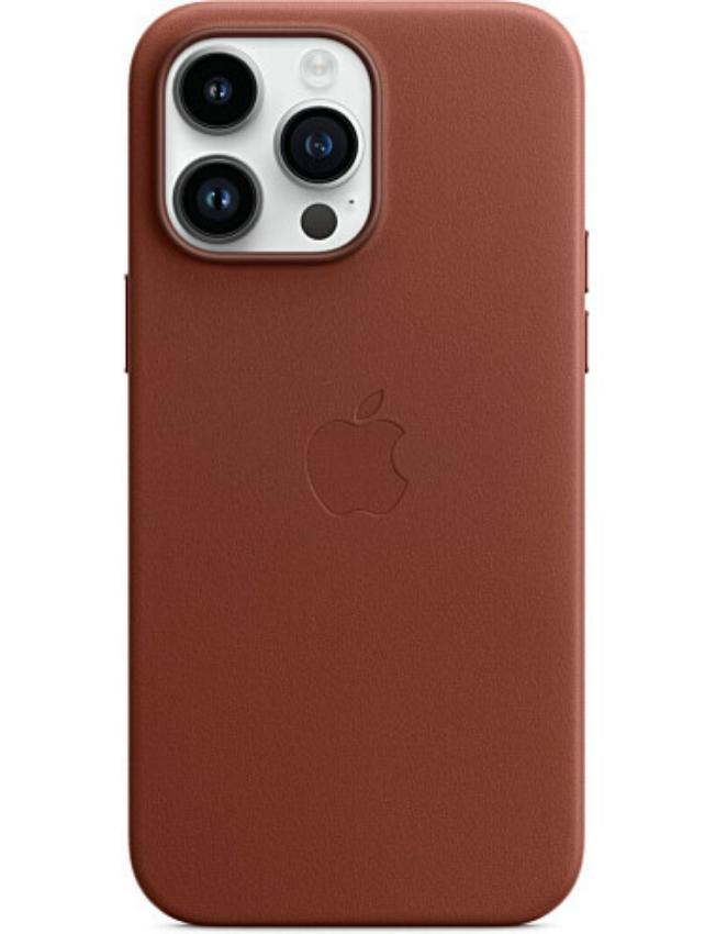 Оригинальный чехол Leather Case with MagSafe для iPhone 14 Pro Max (Umber) (MPPQ3)