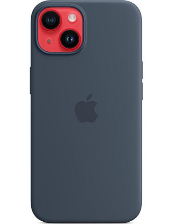 Оригінальний чохол Silicone Case with MagSafe для iPhone 14 (Storm Blue) (MPRV3)