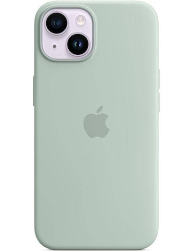 Оригінальний чохол Silicone Case with MagSafe для iPhone 14 (Succulent) (MPT13)