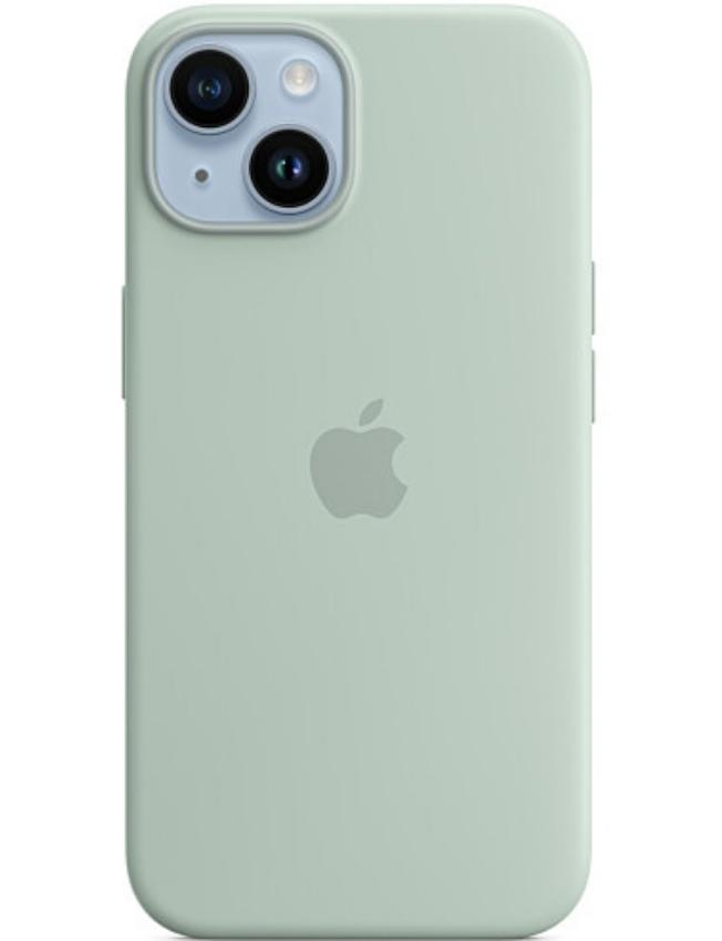 Чохол Silicone Case with MagSafe для iPhone 14 (Succulent) (MPT13) (Original Assembly)