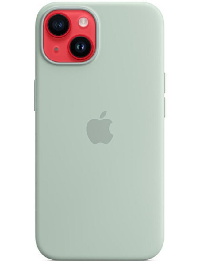 Оригінальний чохол Silicone Case with MagSafe для iPhone 14 (Succulent) (MPT13)