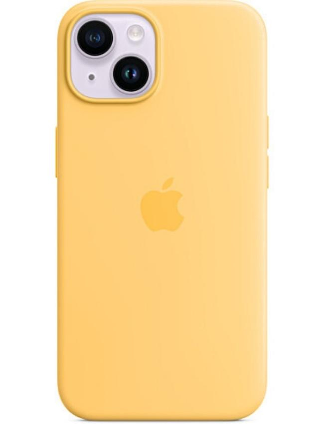Оригінальний чохол Silicone Case with MagSafe для iPhone 14 (Sunglow) (MPT23)