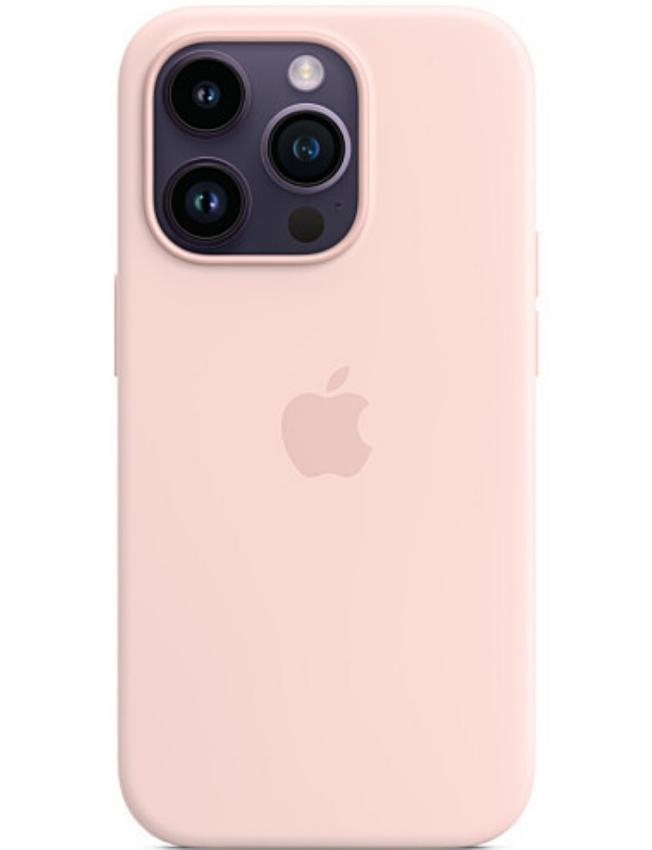 Оригінальний чохол Silicone Case with MagSafe для iPhone 14 Pro (Chalk Pink) (MPTH3) 