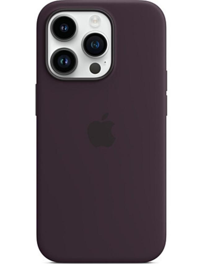Чохол Silicone Case with MagSafe для iPhone 14 Pro (Elderberry) (MPTK3) (Original Assembly)