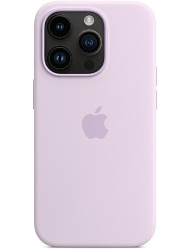 Оригінальний чохол Silicone Case with MagSafe для iPhone 14 Pro (Lilac) (MPTJ3)