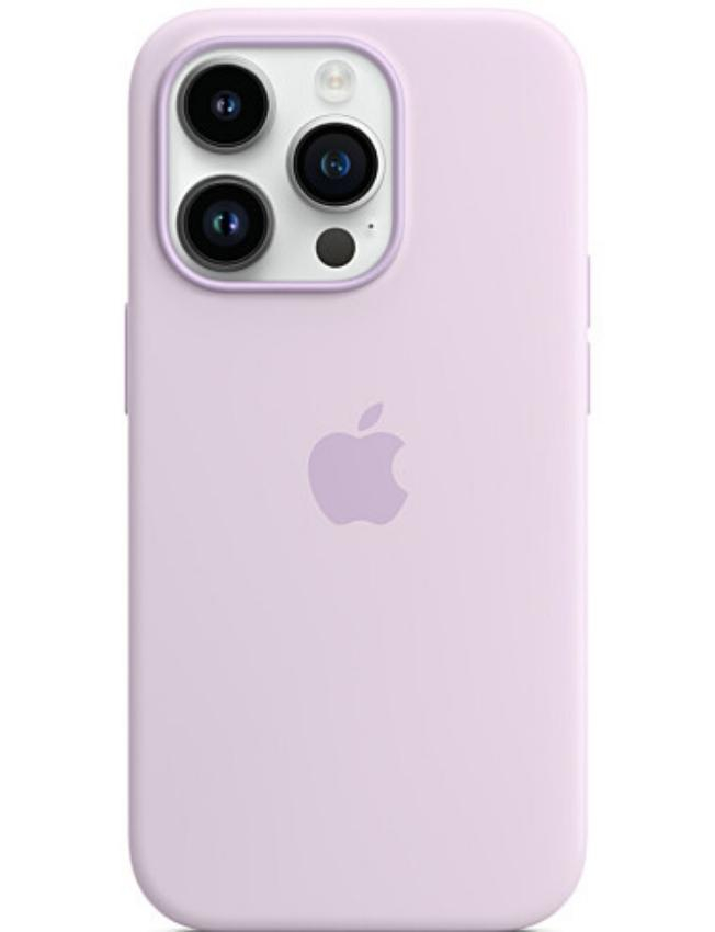 Оригінальний чохол Silicone Case with MagSafe для iPhone 14 Pro (Lilac) (MPTJ3)
