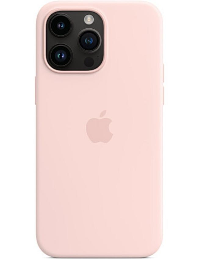 Чохол Silicone Case with MagSafe для iPhone 14 Pro Max (Chalk Pink) (MPTT3) (Original Assembly)