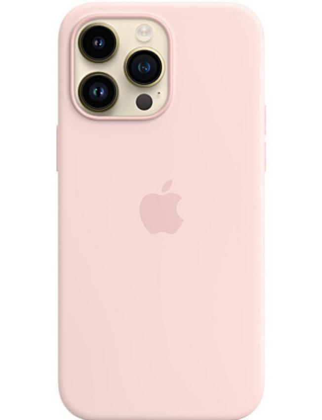 Чохол Silicone Case with MagSafe для iPhone 14 Pro Max (Chalk Pink) (MPTT3)  (Original Assembly)