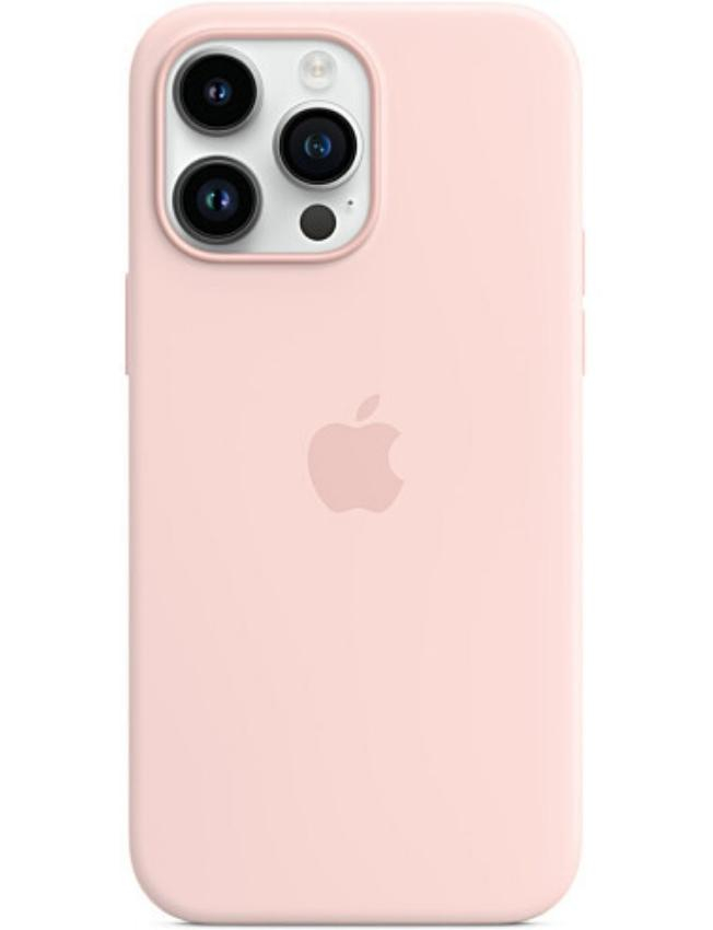 Чохол Silicone Case with MagSafe для iPhone 14 Pro Max (Chalk Pink) (MPTT3)  (Original Assembly)