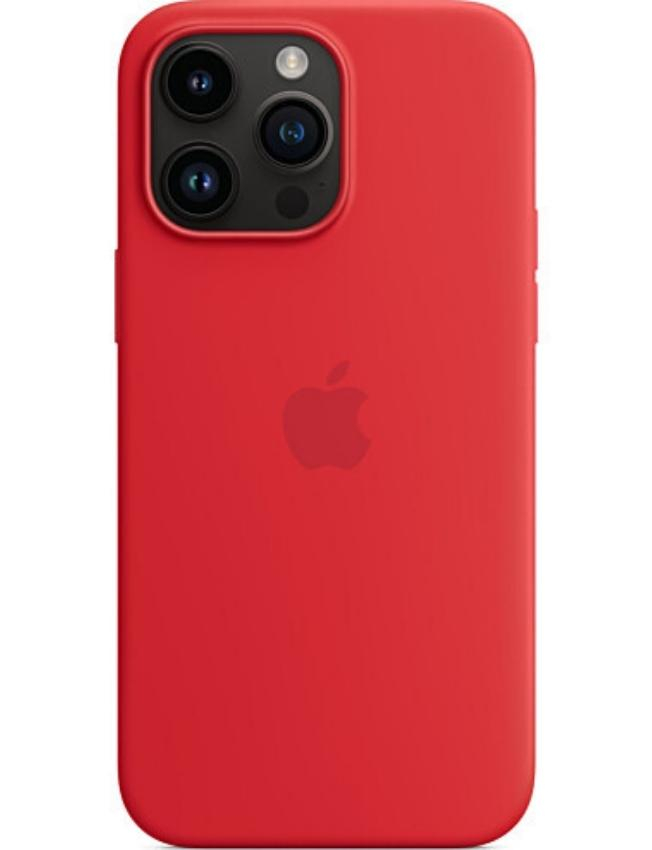 Оригінальний чохол Silicone Case with MagSafe для iPhone 14 Pro Max (PRODUCT) RED (MPTR3)