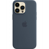 Оригінальний чохол Silicone Case with MagSafe для iPhone 14 Pro Max (Storm Blue) (MPTQ3)