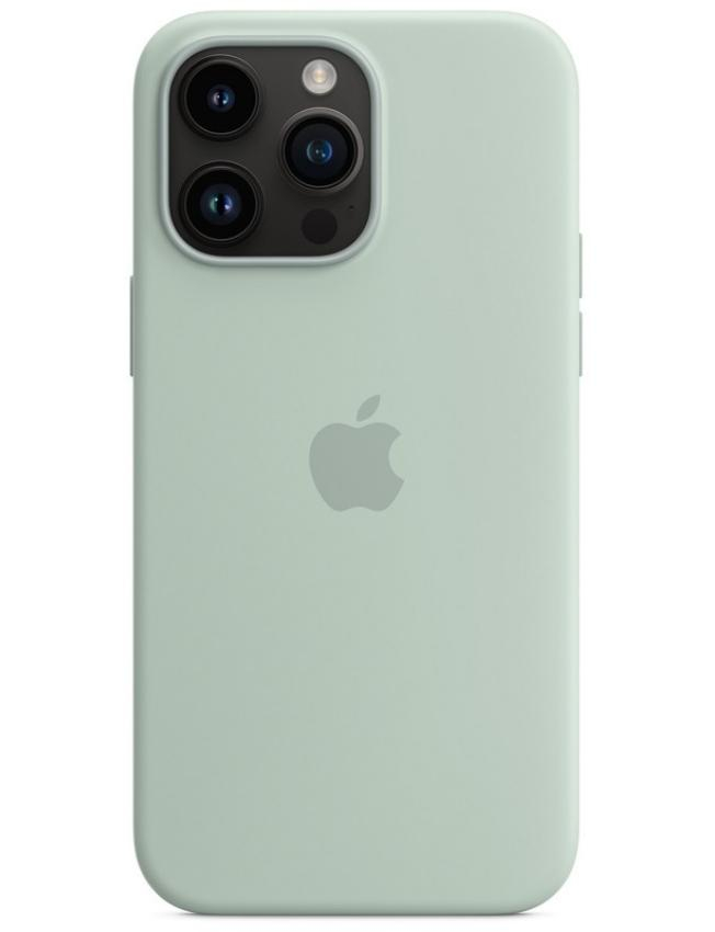 Оригінальний чохол Silicone Case with MagSafe для iPhone 14 Pro Max (Succulent) (MPTY3)