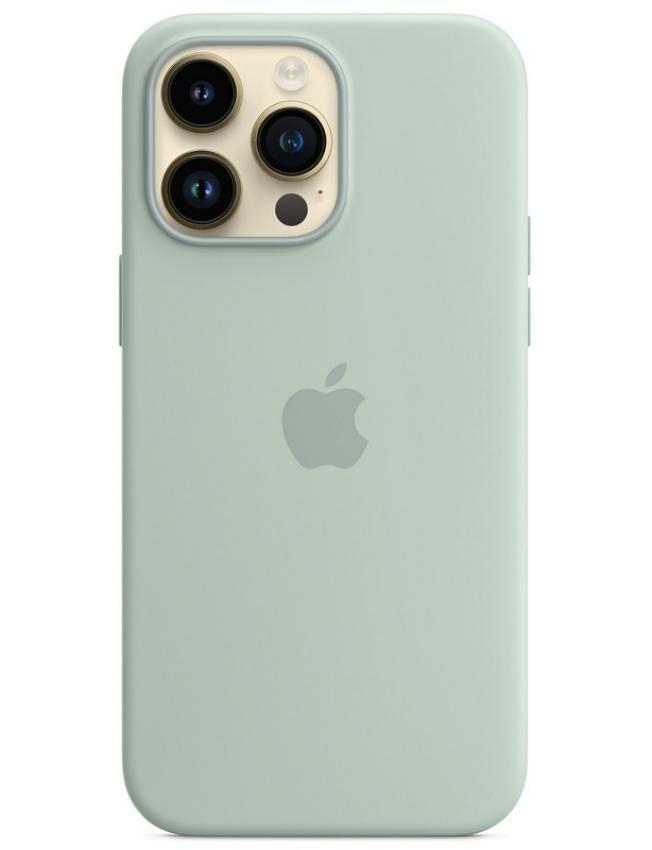 Оригінальний чохол Silicone Case with MagSafe для iPhone 14 Pro Max (Succulent) (MPTY3)