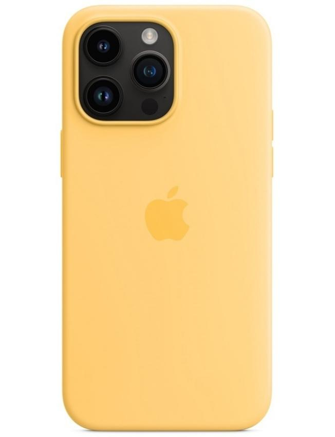 Оригінальний чохол Silicone Case with MagSafe для iPhone 14 Pro Max (Sunglow) (MPU03)