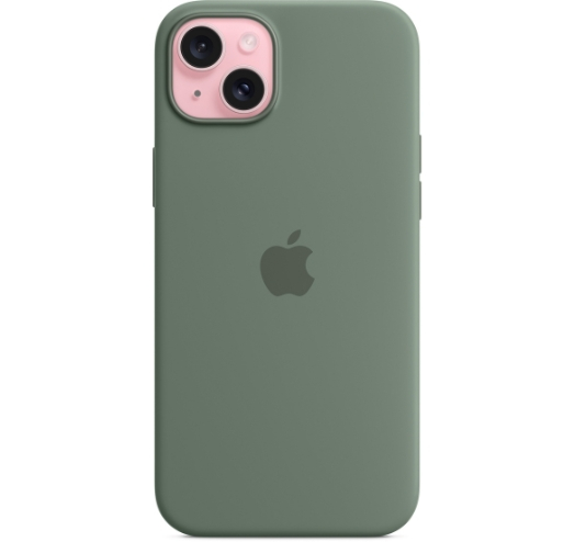 Оригинальный чехол Silicone Case with MagSafe для iPhone 15 Plus (Cypress) (MT183)