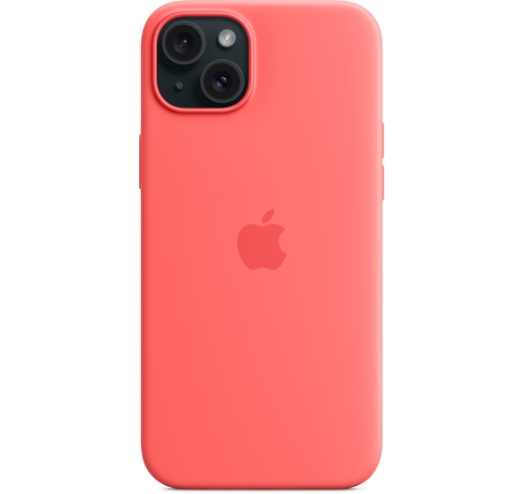 Оригинальный чехол Silicone Case with MagSafe для iPhone 15 Plus (Guava) (MT163)