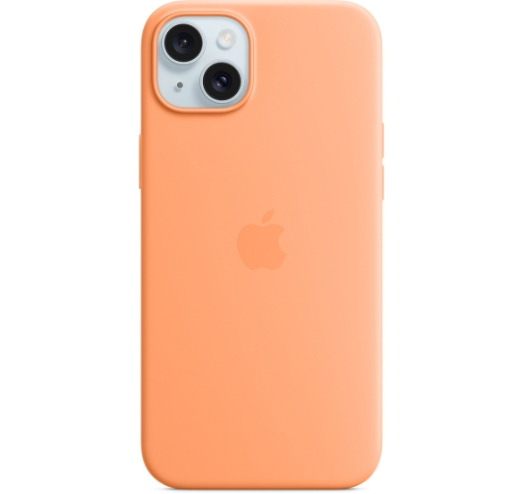 Оригінальний чохол Silicone Case with MagSafe для iPhone 15 (Orange Sorbet) (MT0W3)