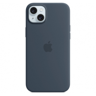 Оригинальный чехол Silicone Case with MagSafe для iPhone 15 (Storm Blue) (MT0N3)