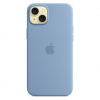 Оригинальный чехол Silicone Case with MagSafe для iPhone 15 Plus (Winter Blue) (MT193)