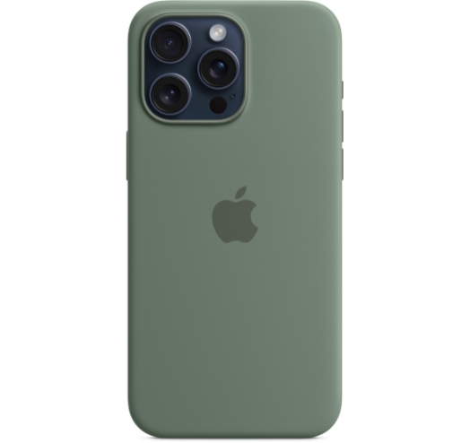 Оригинальный Оригинальный чехол Silicone Case with MagSafe для iPhone 15 Pro (Cypress) (MT1J3)