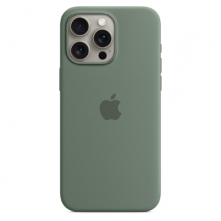 Оригинальный чехол Silicone Case with MagSafe для iPhone 15 Pro Max (Cypress) (MT1X3)