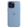 Оригинальный чехол Silicone Case with MagSafe для iPhone 15 Pro (Winter Blue) (MT1L3) Оригинальный чехол Silicone Case with MagSafe для iPhone 15 Pro (Winter Blue) (MT1L3)