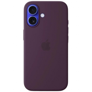 Оригинальный чехол Silicone Case with MagSafe для iPhone 16 (Plum) (MYY43)