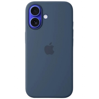 Оригинальный чехол Silicone Case with MagSafe для iPhone 16 (Denim) (MYY23)