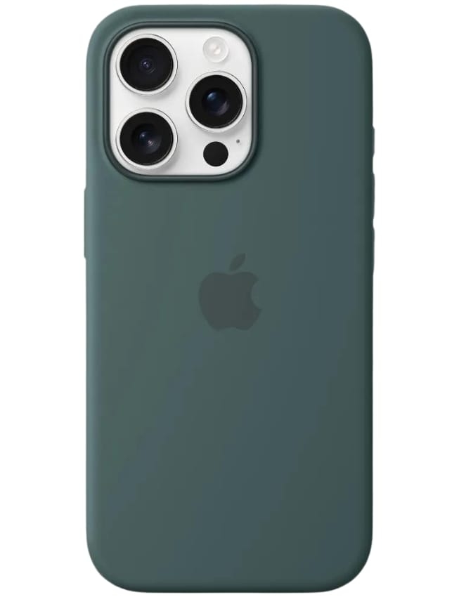 Оригінальний чохол Silicone Case with MagSafe для iPhone 16 Pro (Lake Green) (MYYR3)